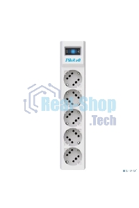 Сетевой фильтр ZIS PILOT Surge protector Pilot SG5 5 outlets (GP), 10A/2.2kVt, automatic circuit-breaker, 5 m