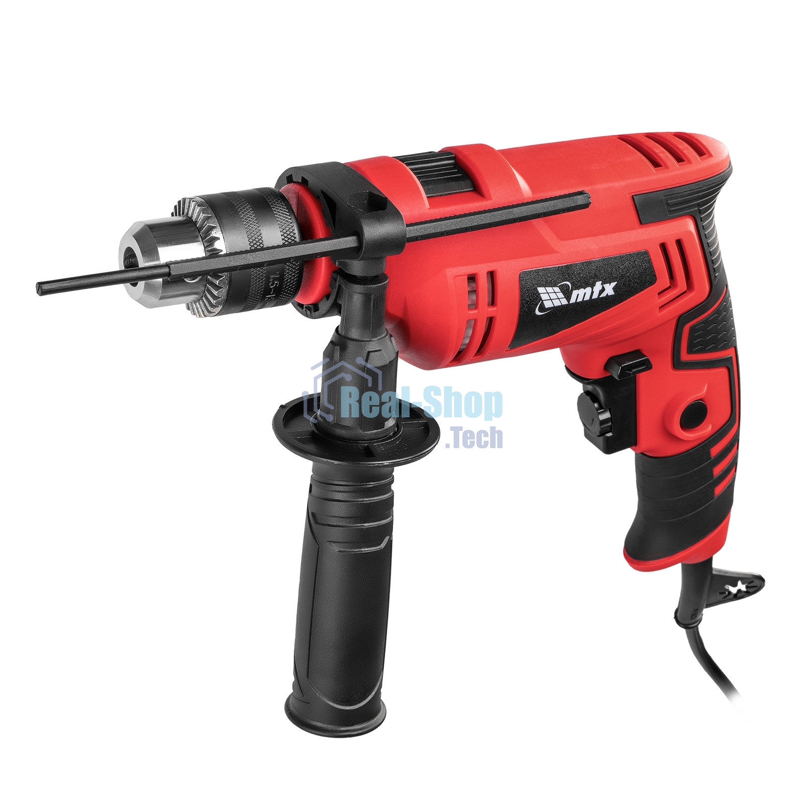 Дрель ударная MTX MID-600, 600 Вт, 0-3000 об/мин, 0-48000 уд/мин