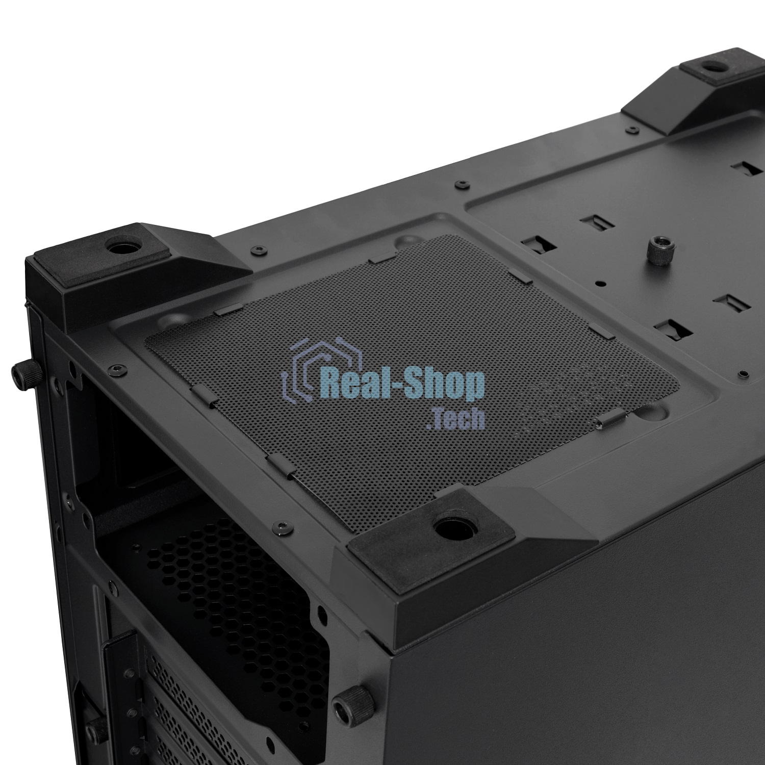 Компьютерный корпус HSPD M520, Mesh Mid Tower, черный, slide TG, 0.45 SPCC, 4x120мм ARGb ATX, mATX, mITX 160/330/184мм 2x2.5