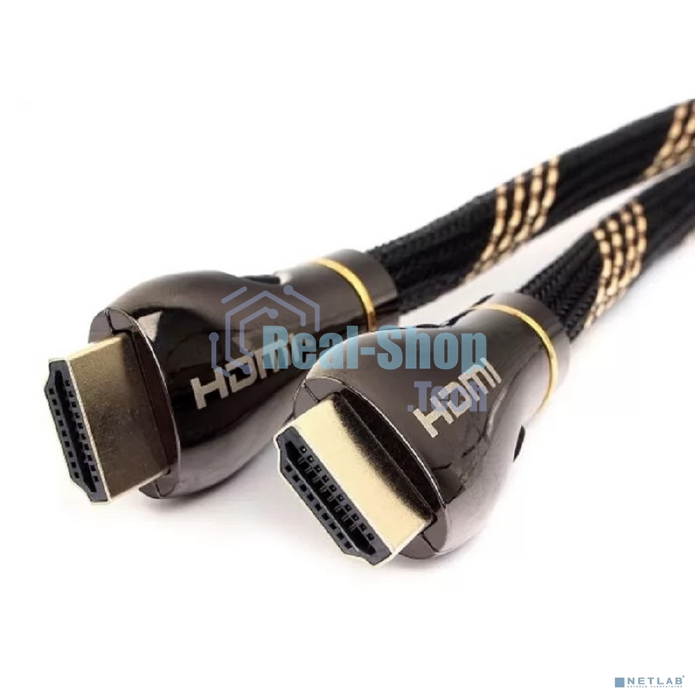 Кабель Cablexpert HDMI CCP-HDMI8К-1.5M, 19M/19M, v2.1, 8К, медь, позол.разъемы, экран, оплетка, 1.5м, черный, пакет