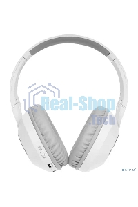 Гарнитура беспроводная накладная A4Tech 2Drumtek BH300 белый/серый беспроводные bluetooth оголовье (BH300 GRAYISH WHITE)