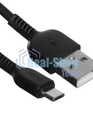 Кабель USB 2.0 HOCO X20, AM/microBM, черный, 3м