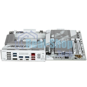 Материнская плата Gigabyte X870E A ELITE WF7 ICE, AM5, AMD X870, 4xDDR5, 4xSATA, 4xM.2, 1xPCIe 5.0 x16, 1xPCIe 4.0 x4, 1xPCIe 3.0 x2, 1xHDMI (v2.1), 2xUSB Type-C, 2xUSB-A 10Gbps, 4xUSB-A 5Gbps, 4xUSB-A 2.0, S/PDIF, 1x2.5Gb LAN, Wi-Fi 7, Bluetooth 5.4, 2x3.5 мм, 7.1, ATX