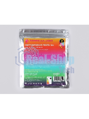 Светодиодная лента Ambrella light GS4302 5050 60Led/ 14.4W m/ 24V IP20 RGB/ 5000*10*1.87mm (4 конт.)