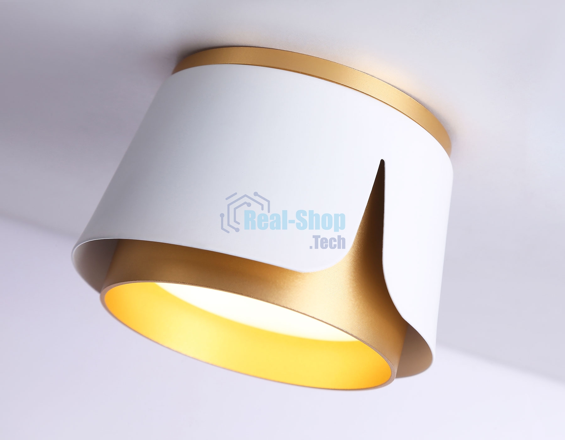 Светильник Ambrella light TN71221 WH/GD белый/золото GX53 D100*66