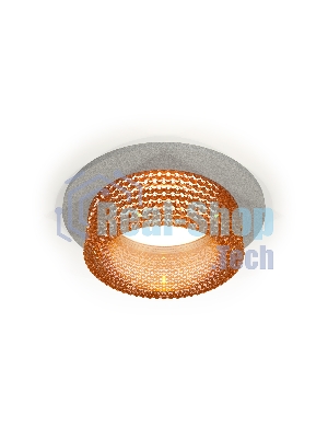 Комплект встраиваемого светильника Ambrella light XC6514044 SGR/CF серый песок/кофе MR16 GU5.3 (C6514, N6154)