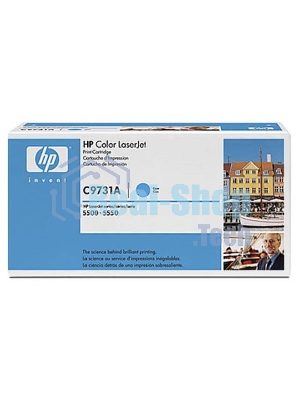 Картридж лазерный HP C9731A голубой для LJ 5500 12000 стр.