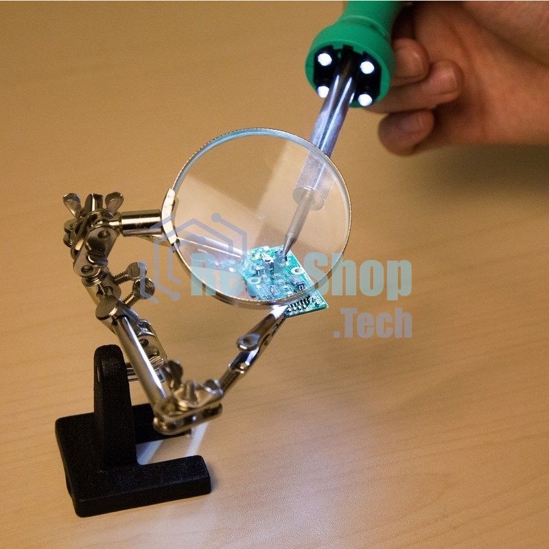 Паяльник Rexant с нагревателем, долговечное жало, 220 В/40 Вт, LED подсветка