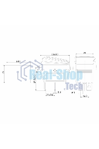 Выключатель клавишный Rexant 250V 15А (4с) ON-OFF желтый с подсветкой, влагозащита
