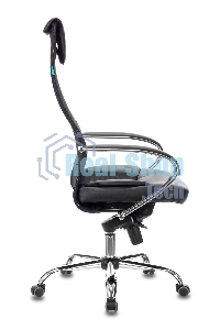 Кресло руководителя Бюрократ CH-609SL/BLACK TW-01 TW-11 черный, спинка сетка, искусст.кожа/ткань, крестовина хром