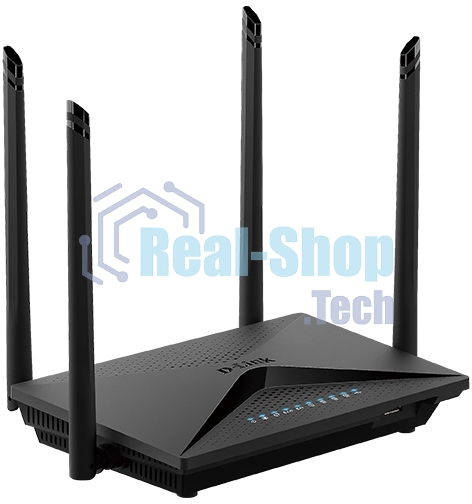 Беспроводной двухдиапазонный гигабитный маршрутизатор D-Link DIR-853/URU/R3A AC1300 Wave 2 с поддержкой технологии MU-MIMO, 3G/LTE и USB-портом 3.0