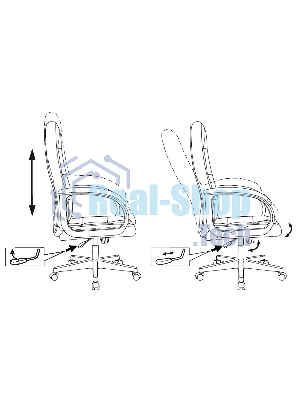 Кресло Бюрократ CH 002 черный, экокожа