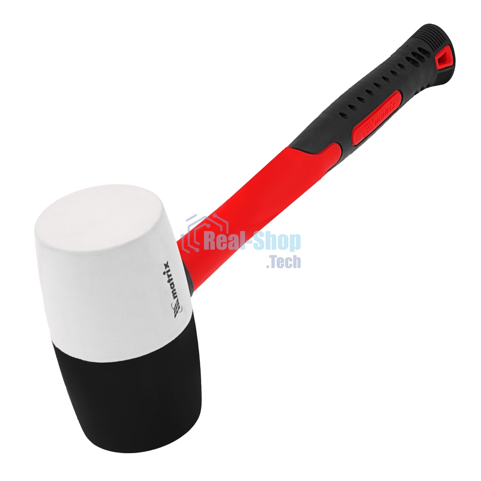 Киянка резиновая Matrix, 910 г, черно-белая резина, фибергласовая рукоятка