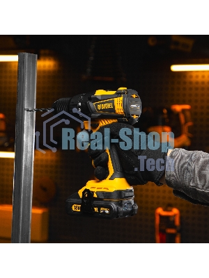 Дрель-шуруповерт аккумуляторная Denzel BLDL-IB-18-0, 18В, Без АКБ и ЗУ