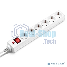 Сетевой фильтр Buro 600SH-16-3-W 3 м (6 розеток) белый (коробка)