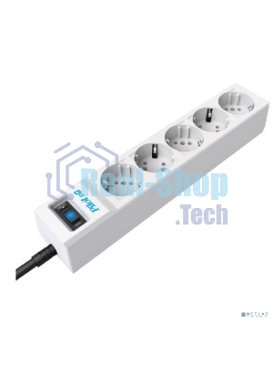 Сетевой фильтр ZIS PILOT Surge protector Pilot SG5 5 outlets (GP), 10A/2.2kVt, automatic circuit-breaker, 5 m