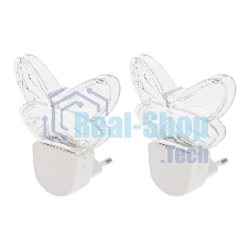 Комплект Rexant (2шт./уп.) Ночник светодиодный МАХАОН БЕЛЫЙ (питание от сети AC 230 В/50 Гц)