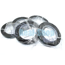 Скотч двусторонний черный вспененный с зеленой защитной лентой толщина 1мм ширина 10мм 5м 5 шт