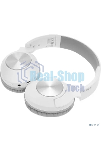 Гарнитура беспроводная накладная A4Tech 2Drumtek BH300 белый/серый беспроводные bluetooth оголовье (BH300 GRAYISH WHITE)