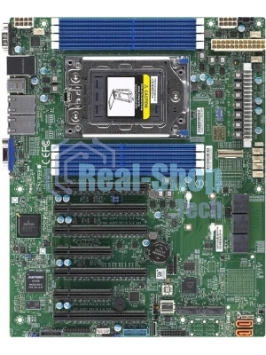 Материнская плата серверная Supermicro MBD-H12SSL-I-B, SP3, AMD EPYC 7002/7003, 8xDDR4, 8xSATA, 2xM.2, 5xPCIe x16, 2xPCIe x8, 2x1Gb LAN, 4xUSB 3.2 Gen 1, 1xVGA, ATX