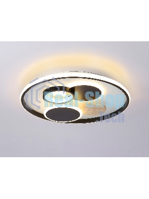 Светильник Ambrella light FL4802 WH/BK белый/черный 3000K-6400K 70W D500*95 (ПДУ ИК)
