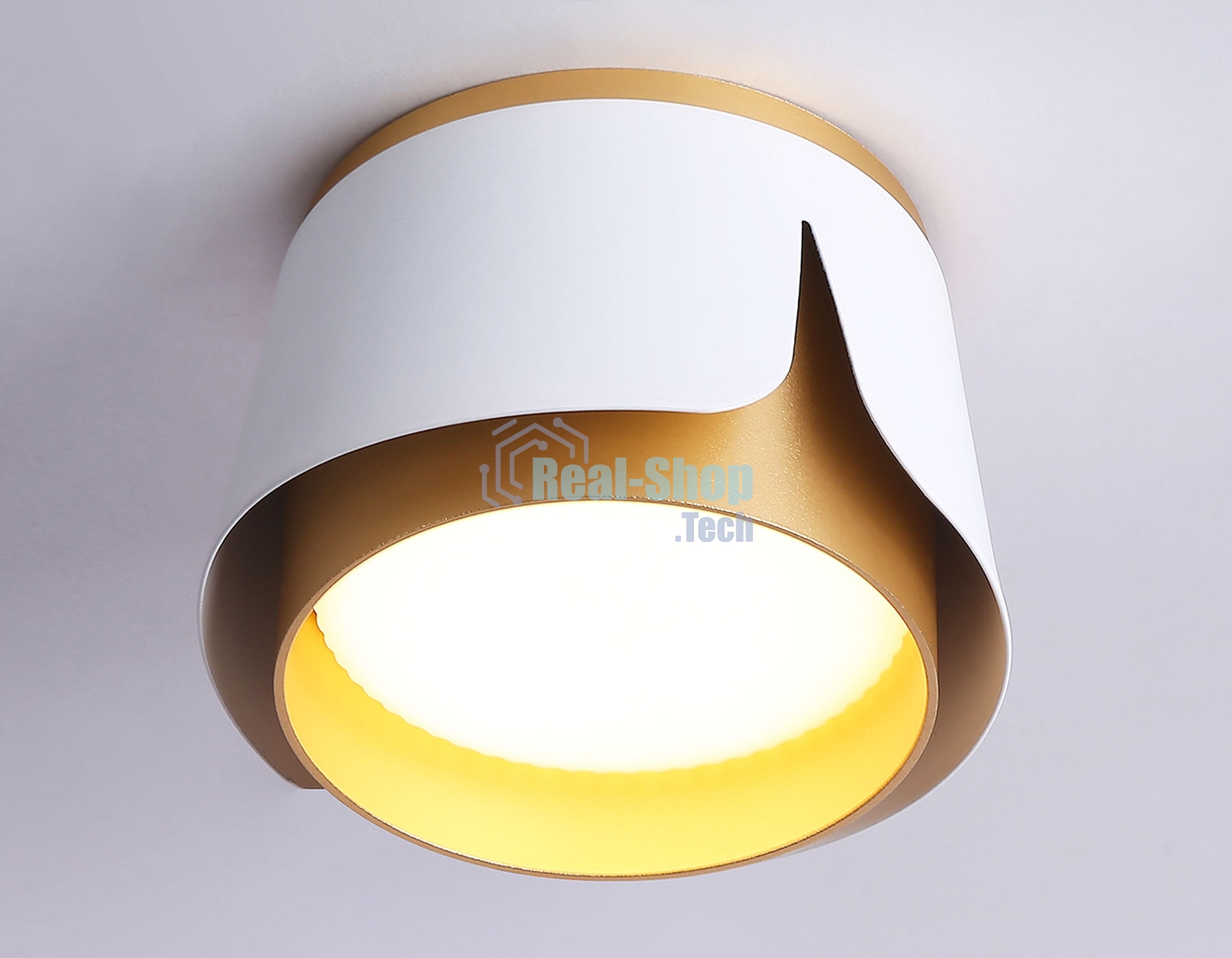 Светильник Ambrella light TN71221 WH/GD белый/золото GX53 D100*66
