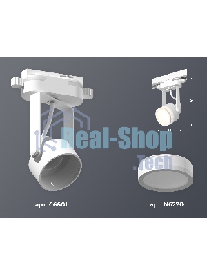 Светильник Ambrella light XT6601080 WH/SWH/FR белый/белый песок/белый матовый MR16 GU10 (C6601, N6220)