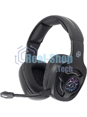 Гарнитура Oklick HS-L575G чёрный, беспроводная + проводная, Bluetooth