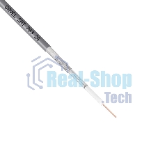 Кабель коаксиальный CAVEL SAT 703 B, Cu/Al/CuSn, 75%, 75 Ом, бухта 100 м, черный