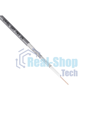 Кабель коаксиальный CAVEL SAT 703 B, Cu/Al/CuSn, 75%, 75 Ом, бухта 100 м, черный