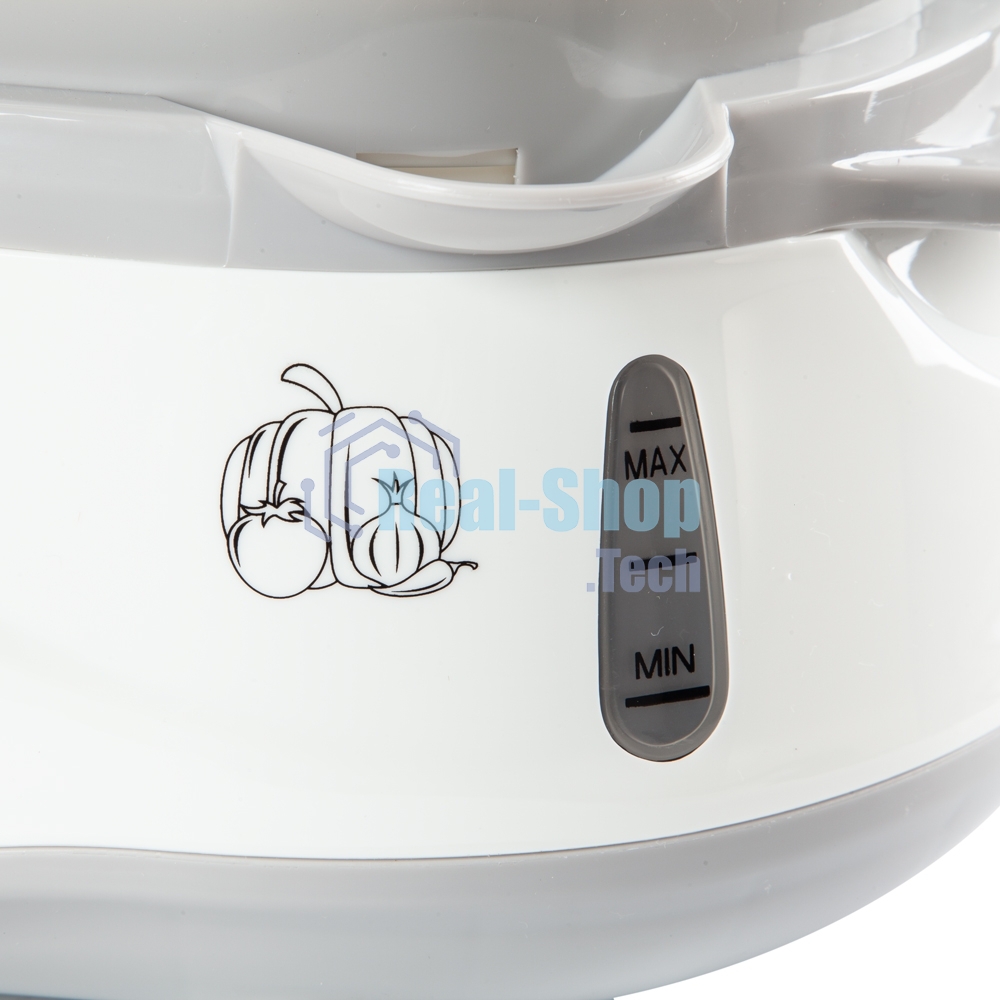 Пароварка электрическая Endever Vita-170, белый/серый, мощность 1000 Вт, объем 11 л