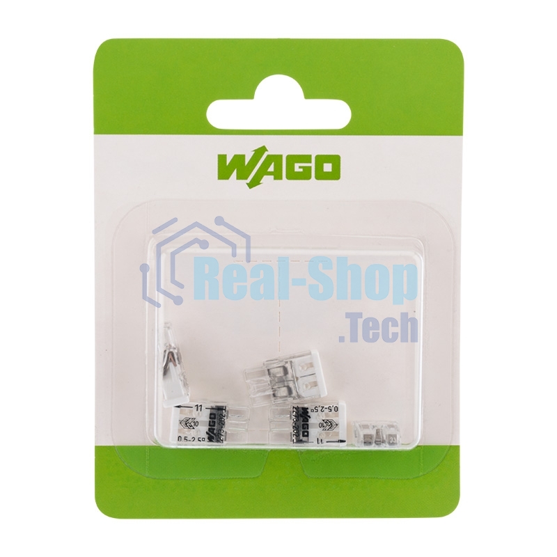 Электромонтажные экспресс-клеммы (2*2.5 мм2) 5шт WAGO