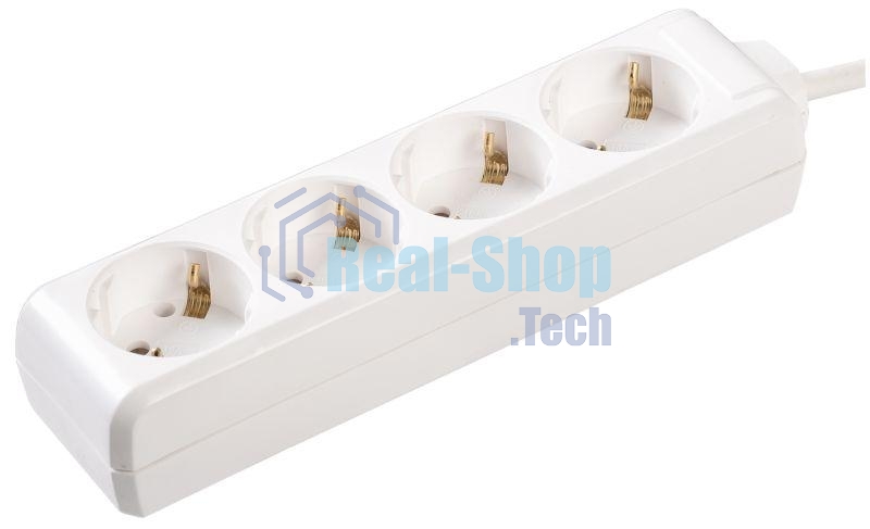 Удлинитель WYP10-16-04-03-Z-N У04 4 места 2 Р + P Е/3метра 3х1 мм2 16А/250 IEK