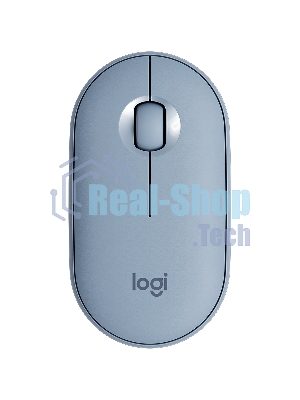 Мышь беспроводная Logitech Pebble M350 серый, 1000 dpi, радиоканал, Bluetooth, USB, кнопки - 3