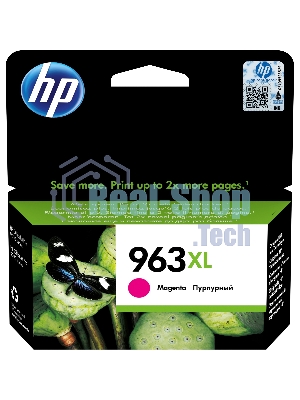 Картридж струйный HP 963XL 3JA28AE пурпурный увеличенной емкости (1600 стр) для HP OfficeJet Pro 901x/902x