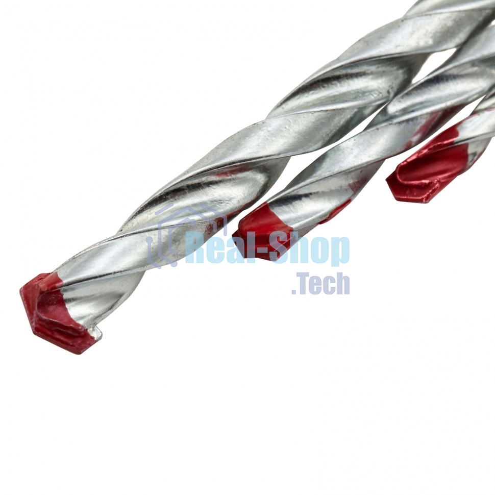 Набор сверл Sparta по бетону 5-6-8 мм, металлу 5-6-8 мм, дереву 5-6-8 мм, 9 шт. цилин. хвостовик