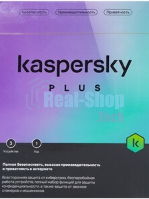 Программное обеспечение Kaspersky Plus + Who Calls 3-Device 1 year Base Card (KL1050ROCFS)