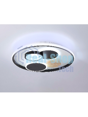 Светильник Ambrella light FL4802 WH/BK белый/черный 3000K-6400K 70W D500*95 (ПДУ ИК)