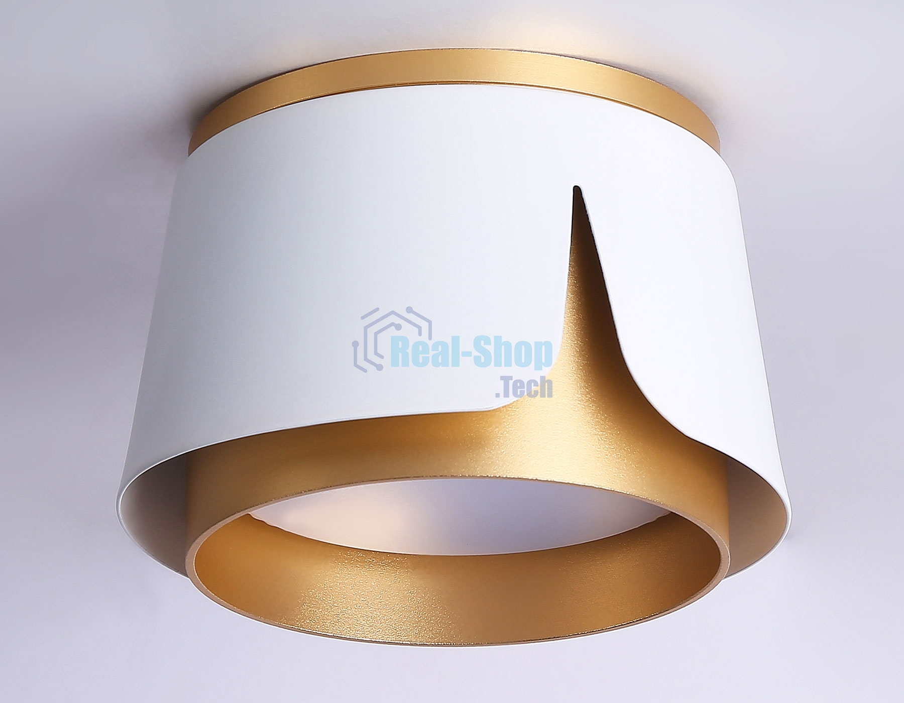 Светильник Ambrella light TN71221 WH/GD белый/золото GX53 D100*66