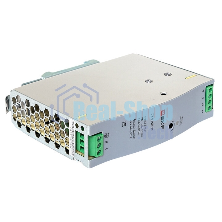 Блок питания на дин рейку EKF DR-E-75W-24 75Вт Uвх 220В AC Uвых 24В DC постоянного тока