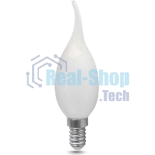 Лампа cветодиодная Filament Свеча на ветру 9W 610lm 4100К Е14 milky LED
