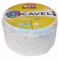 Кабель коаксиальный CAVEL SAT 703 B, Cu/Al/CuSn, 75%, 75 Ом, бухта 100 м, черный