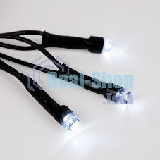 Гирлянда светодиодная универсальная Уличная 100 LED БЕЛЫЕ 10 метров с контроллером