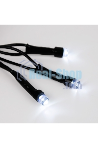 Гирлянда светодиодная универсальная Уличная 100 LED БЕЛЫЕ 10 метров с контроллером