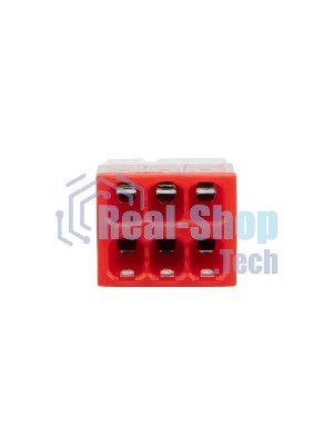 Экспресс-клемма Rexant СМК 2273-206, 6-проводная 0.5-2.5 мм², прозрачная (100 шт./уп.)