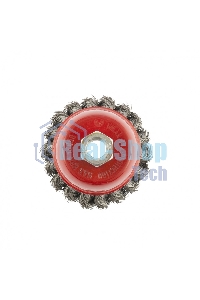 Щетка Matrix для УШМ, 75 мм, М14, Чашка, крученая проволока 0,35 мм