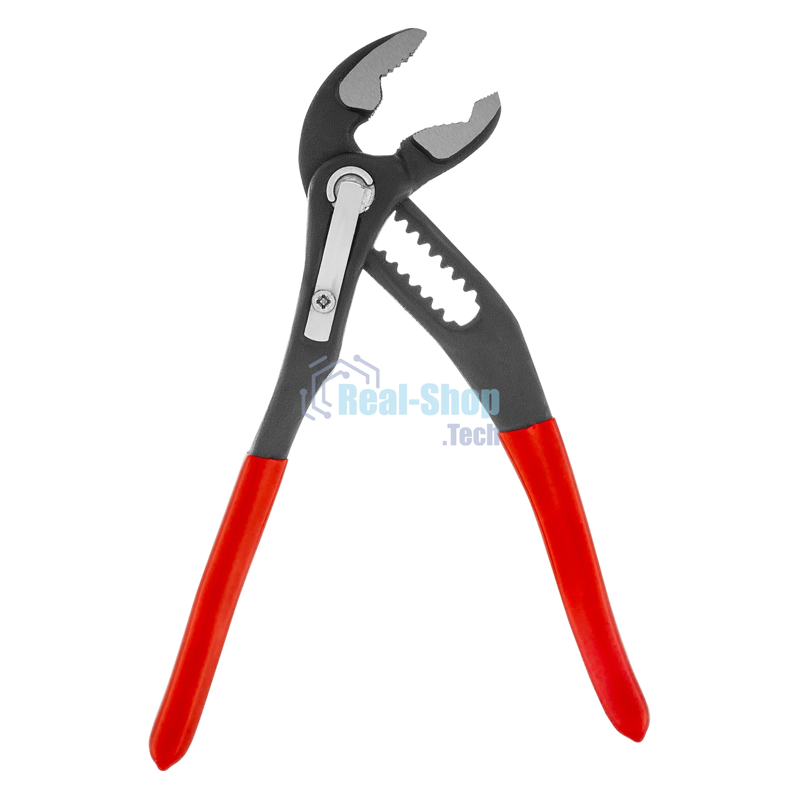 Переставные клещи Matrix 180 мм, кнопочный механизм, хром-ванадий, обливные рукоятки