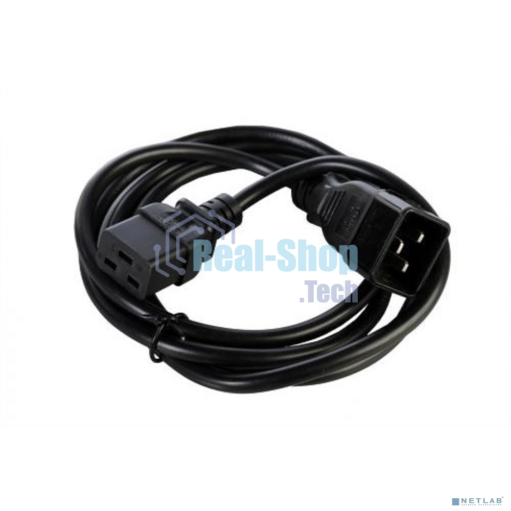 Шнур питания Rem R-16-CORD-C19-S-1.8 C19-Schuko проводник.:3x1.5мм2 1.8м 250В 16А (упак.:1шт) черный