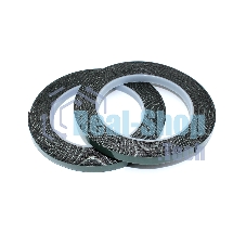 Скотч двусторонний черный вспененный с зеленой защитной лентой толщина 1мм ширина 8мм 5м 2 шт