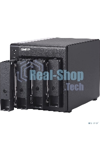 Полка расширения сетевого хранилища без дисков channel QNAP DAS TR-004 4 Bay 2.5/3.5 SATA Type-C USB 3.1 Gen 1 (5 Gb/s) Direct Attached Storage with Hardware RAID